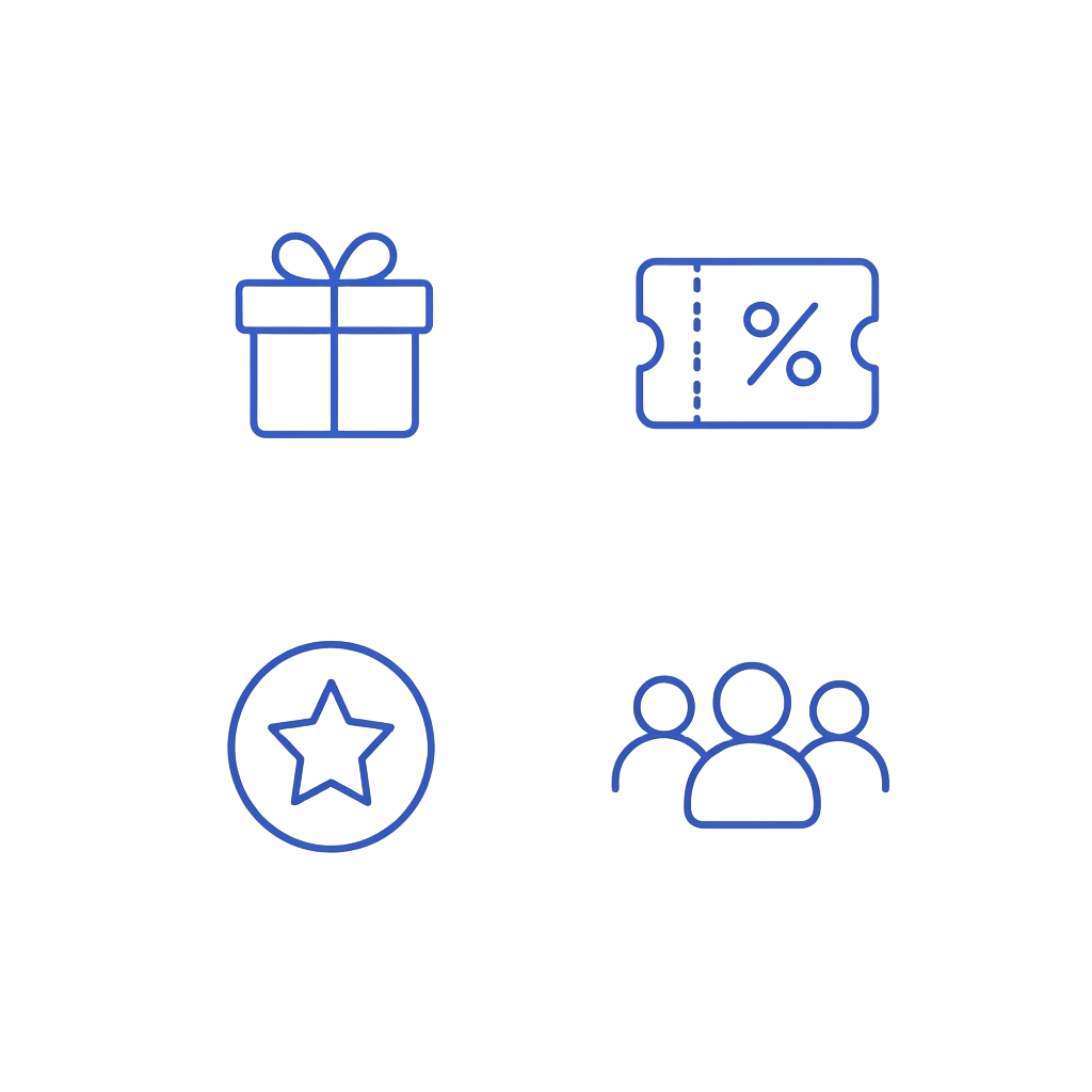 Diagram showing rewards, discounts, loyalty, and group benefits trapped in separate programs